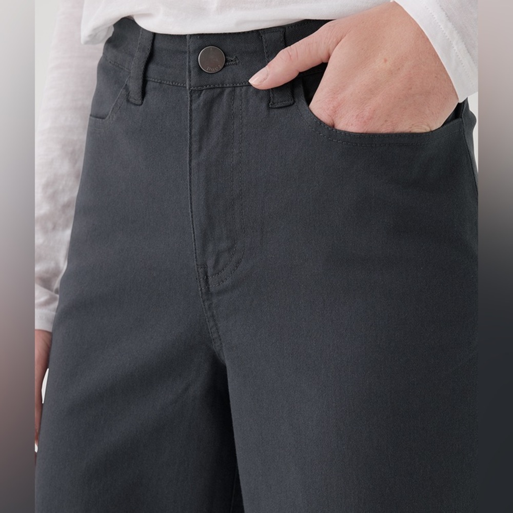 NWT✨ Pact Organic Stretch Twill Denim Wide Leg Pant - Picture 5 of 12